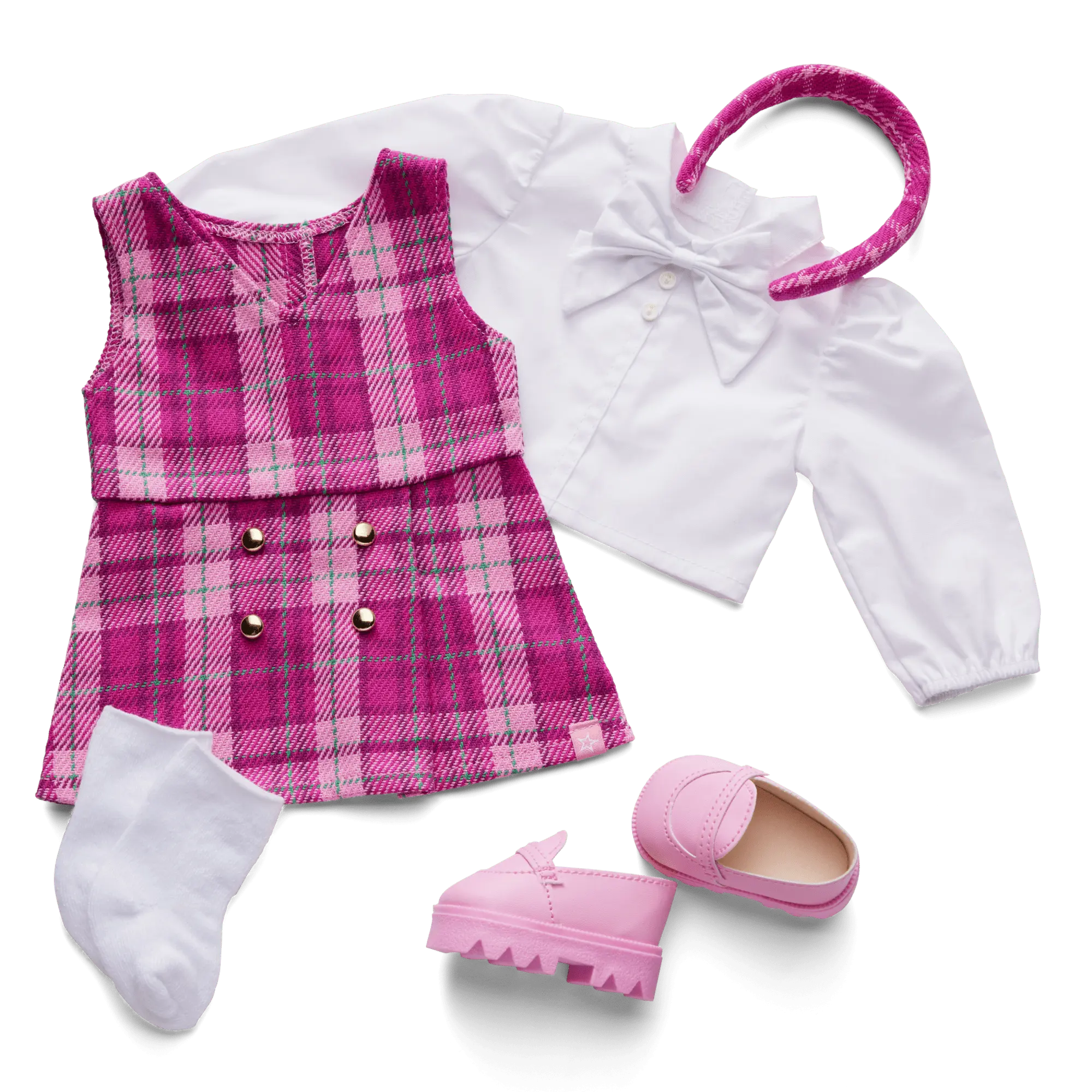 Pink & Preppy Outfit & We Heart Fashion Accessories For 18-Inch Dolls - Image 14