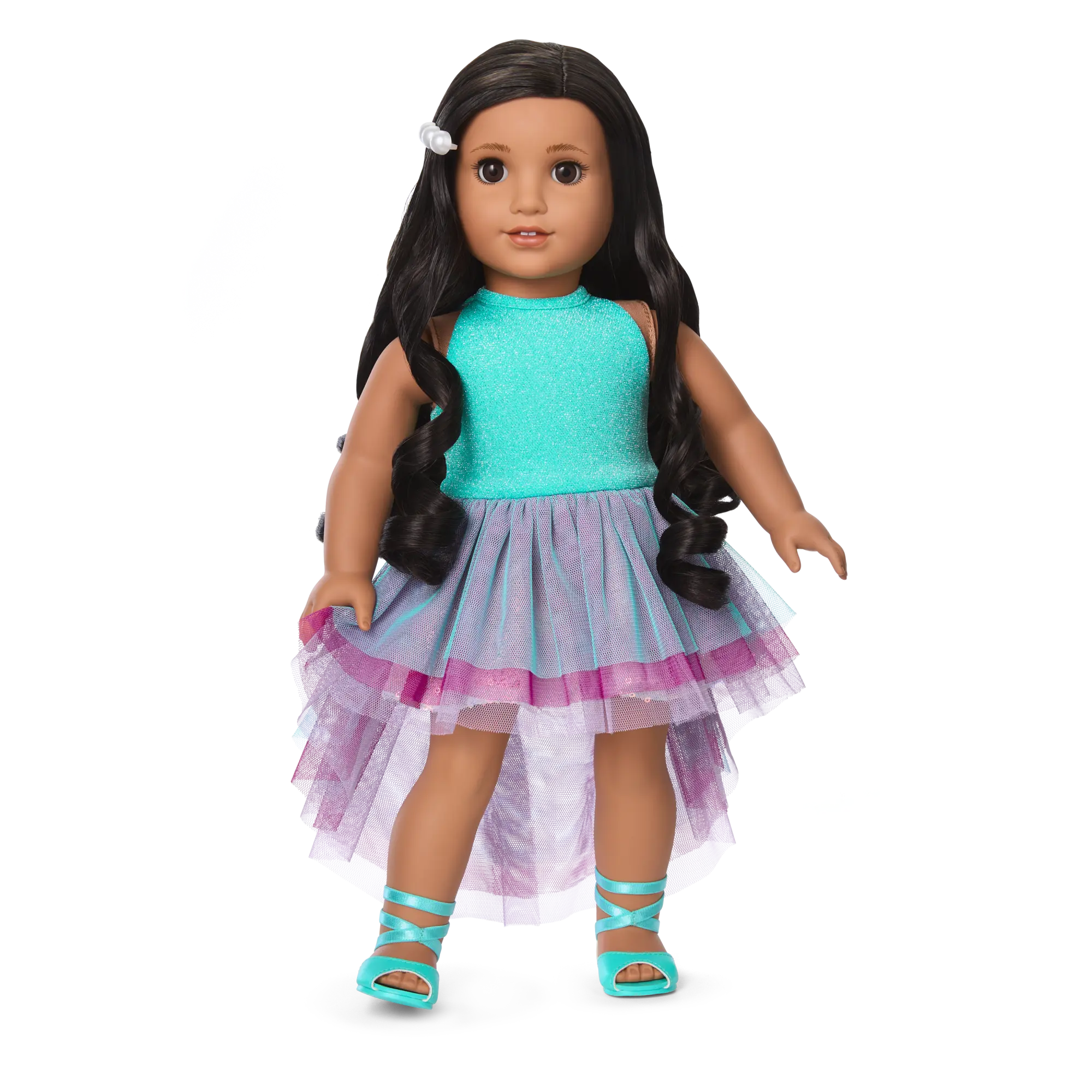 Glam Shimmering Ocean Outfit & Shimmering Sea Turtle Backpack & Accessory Set Bundle - Image 10