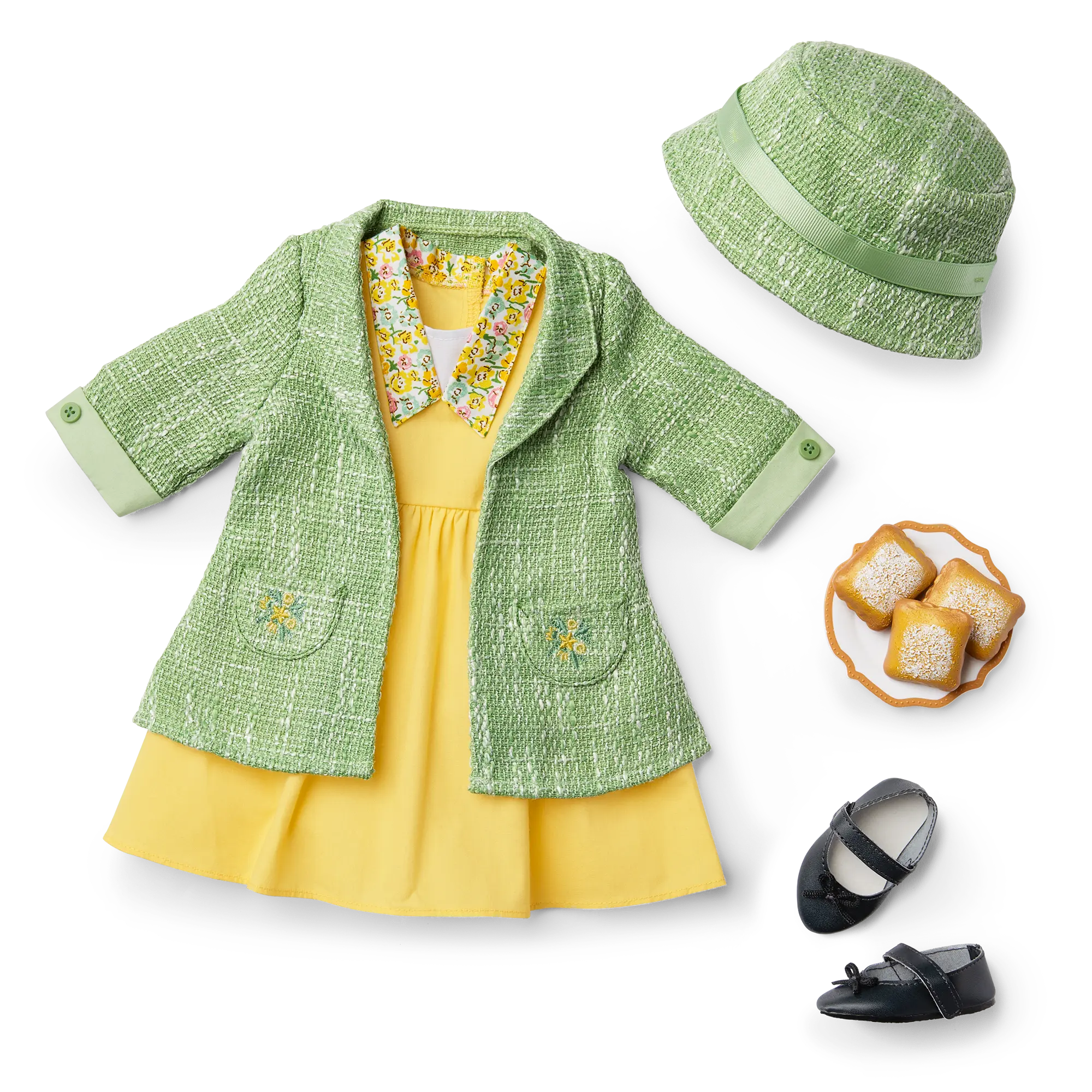 American Girl Disney Princess Tiana Work Dress & Accessories For 18-Inch Dolls