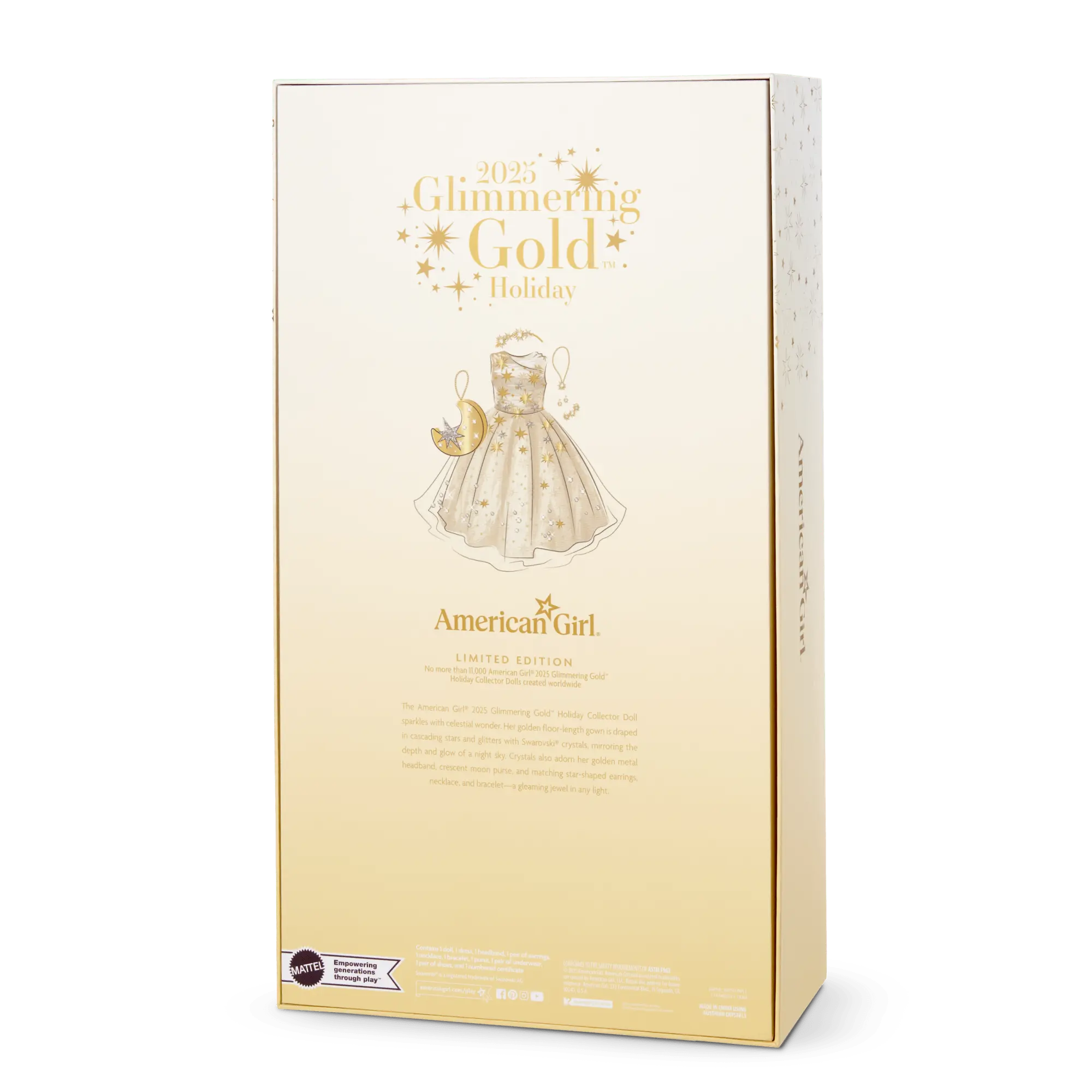 American Girl 2025 Glimmering Gold Holiday Collector Doll - Image 17