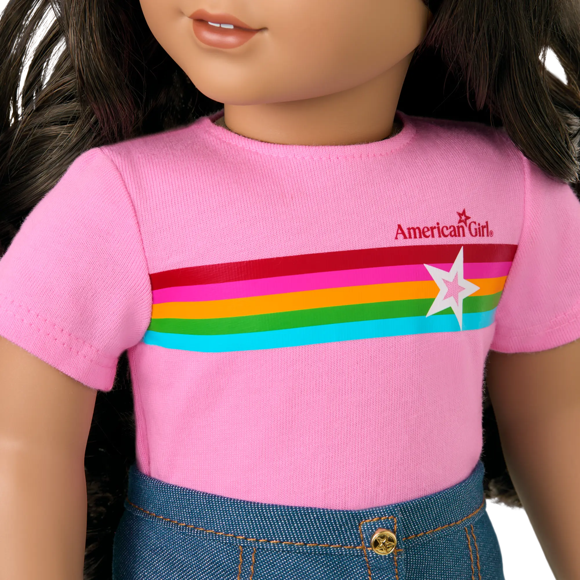 Truly Me 18-Inch Doll #108 With Curly Black-Brown Hair - Image 10