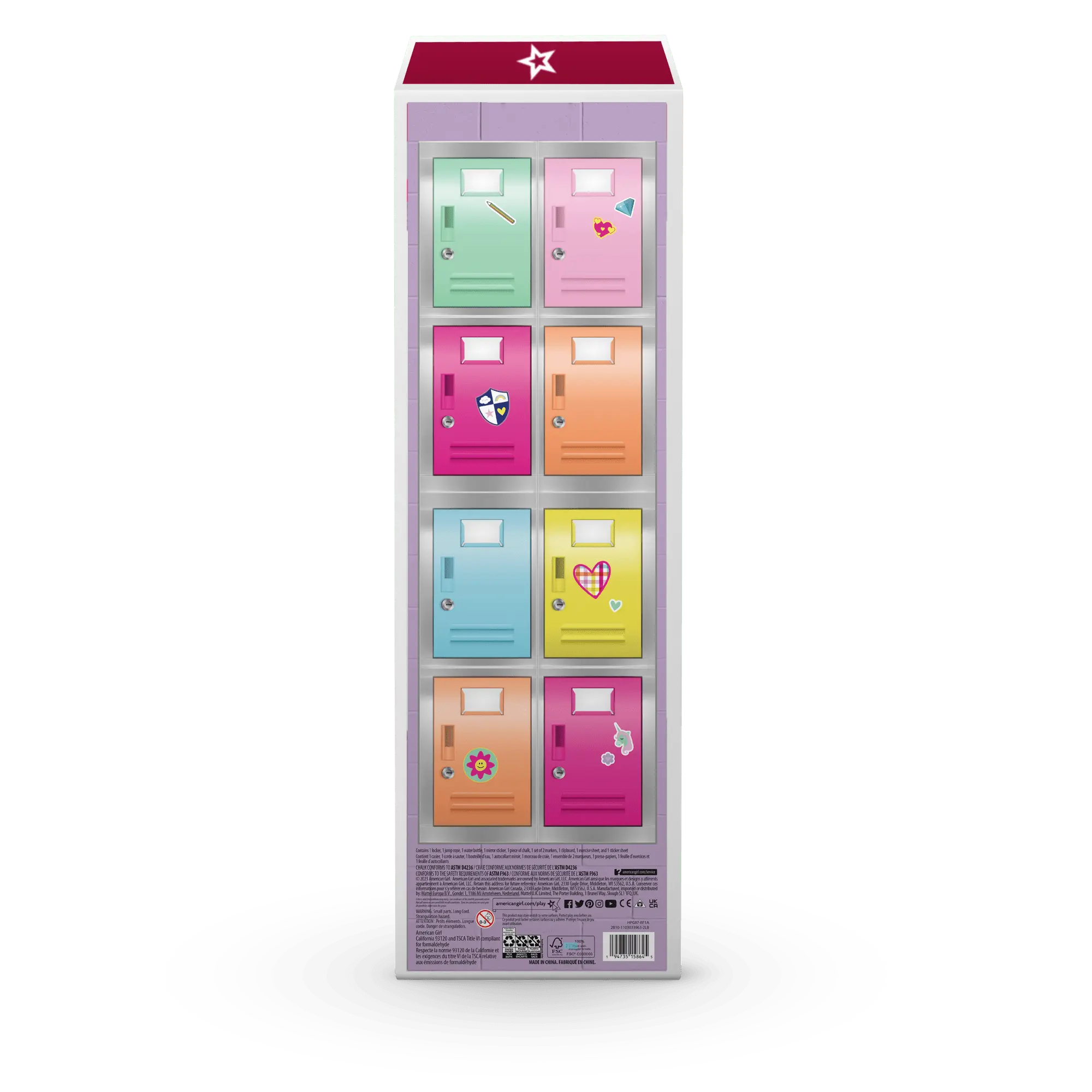 Colorful Cubbies Locker Set For 18-Inch Dolls - Image 9