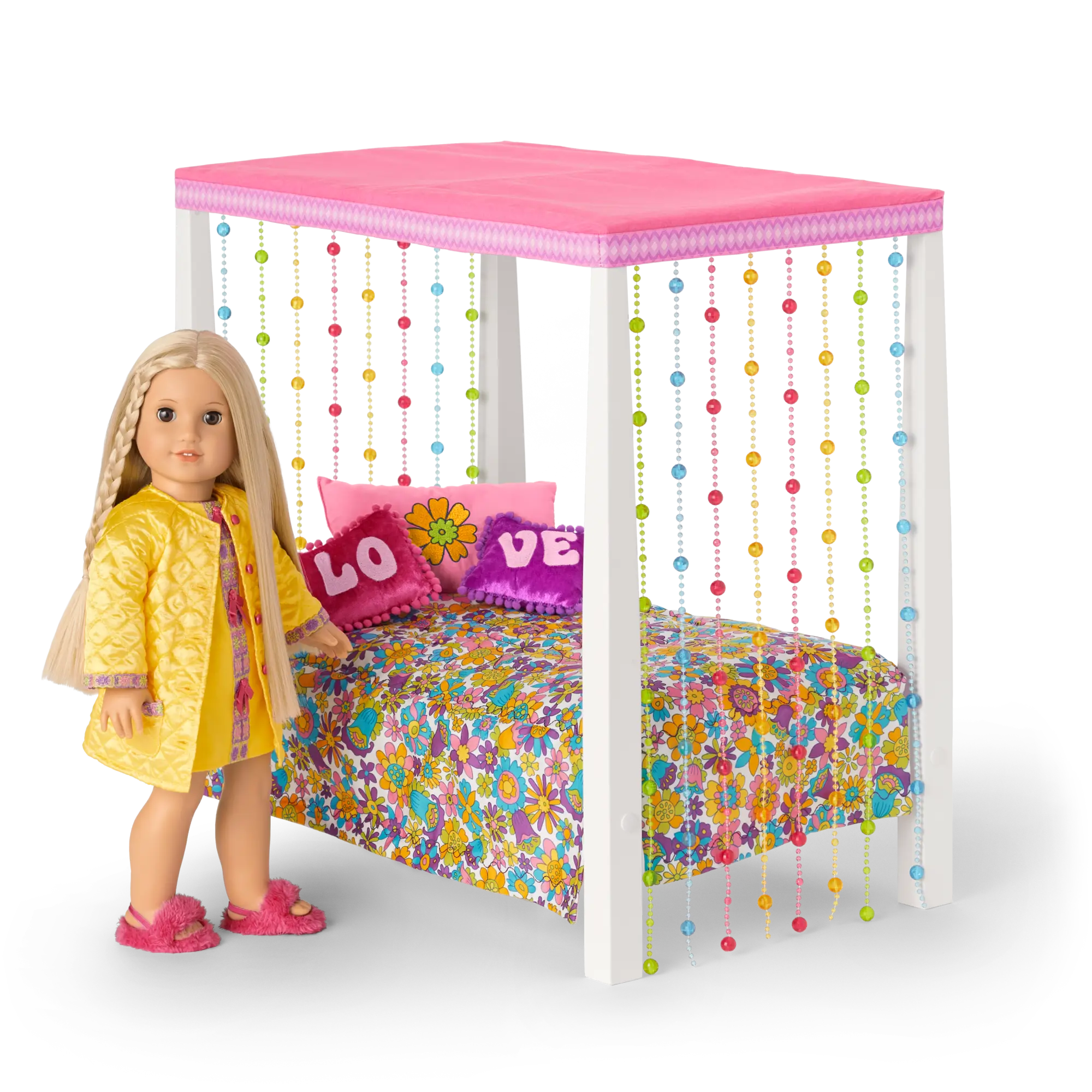 Julie's Groovy Bed & Bedding For 18-Inch Dolls (Historical Characters) - Image 2