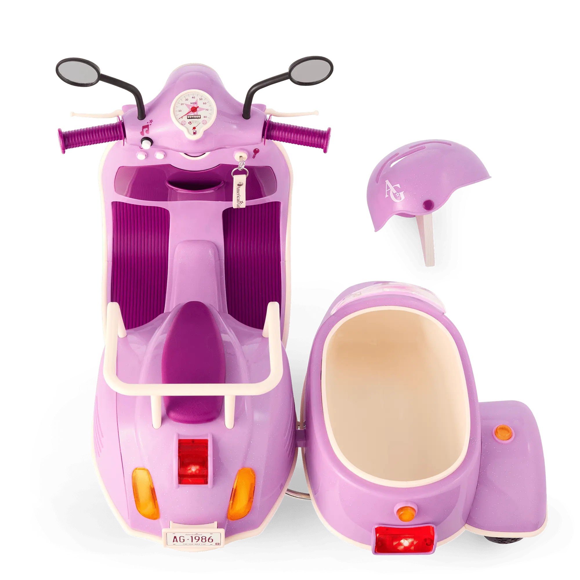 Hit The Road Scooter & Sidecar For 18-Inch Dolls - Image 4
