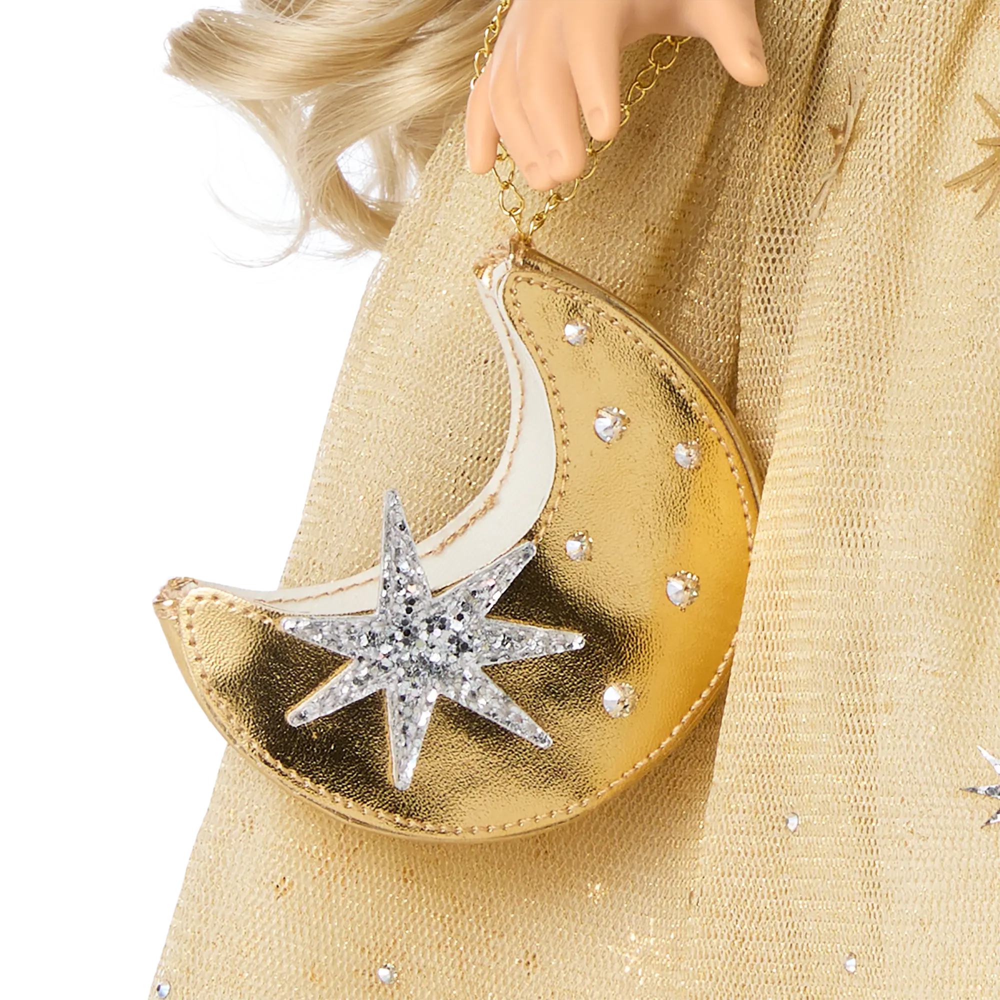 American Girl 2025 Glimmering Gold Holiday Collector Doll - Image 11