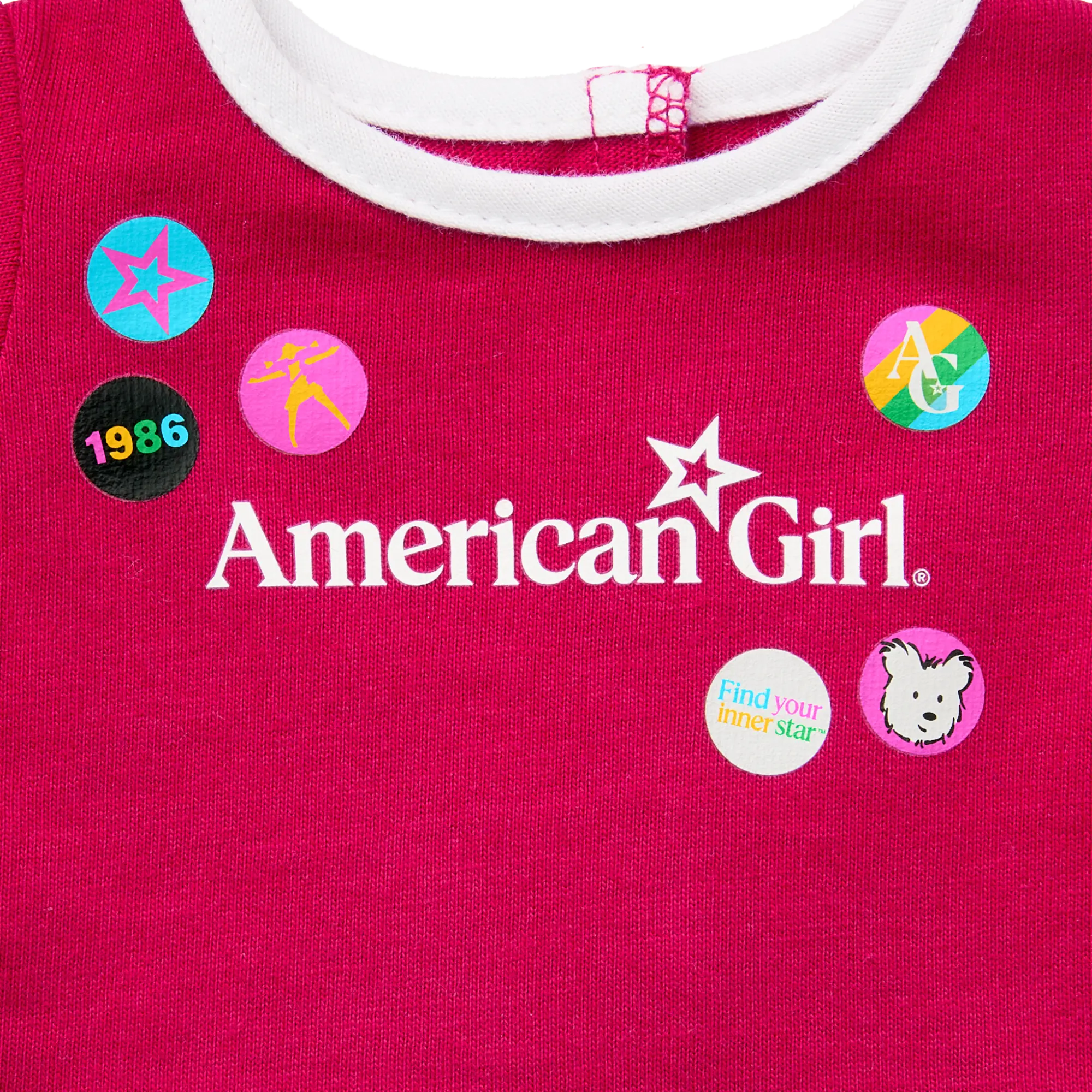 Matching Ag Grin Pins Ringer Tee Set For Girls & 18-Inch Dolls - Image 15