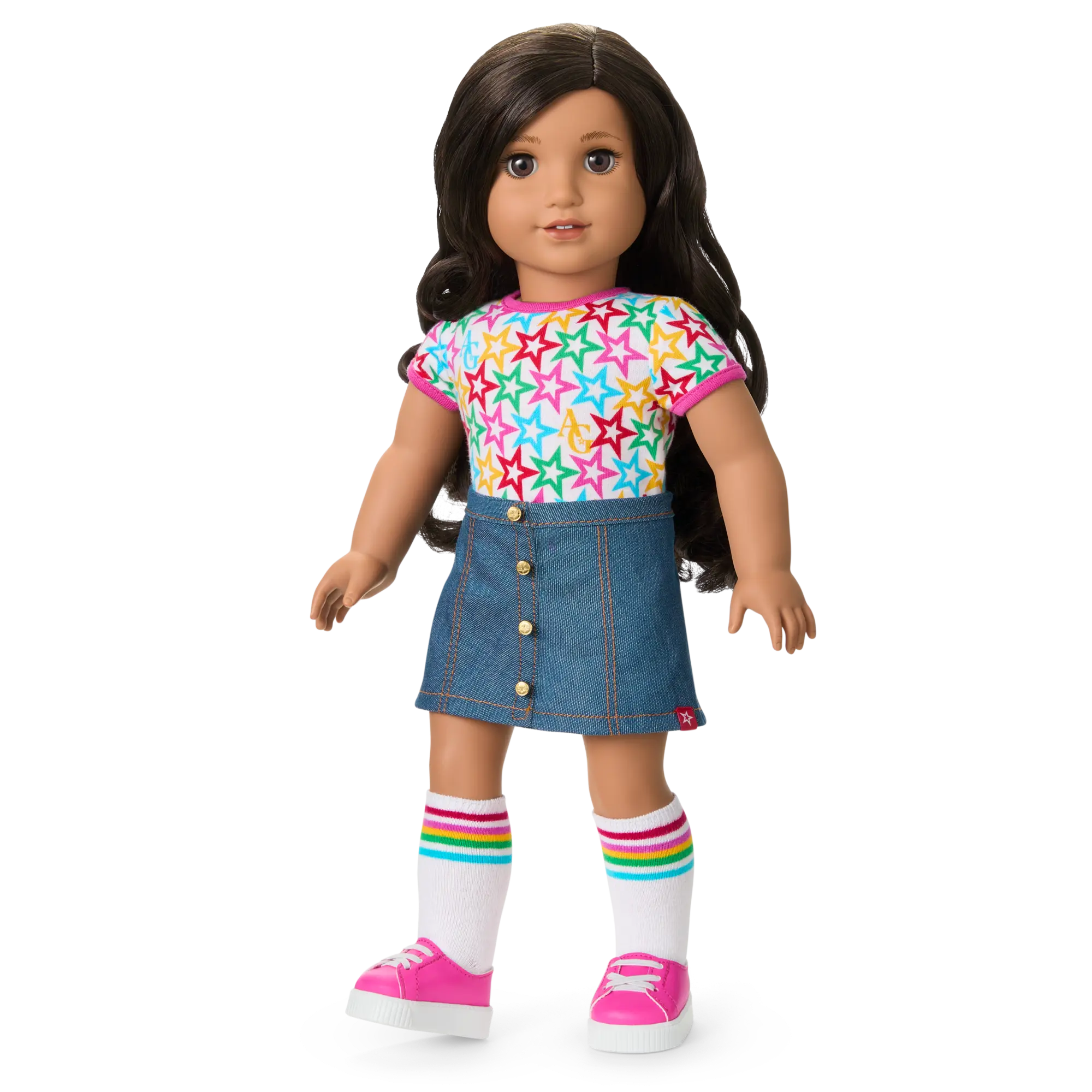 Truly Me 18-Inch Doll #108 With Curly Black-Brown Hair - Image 9