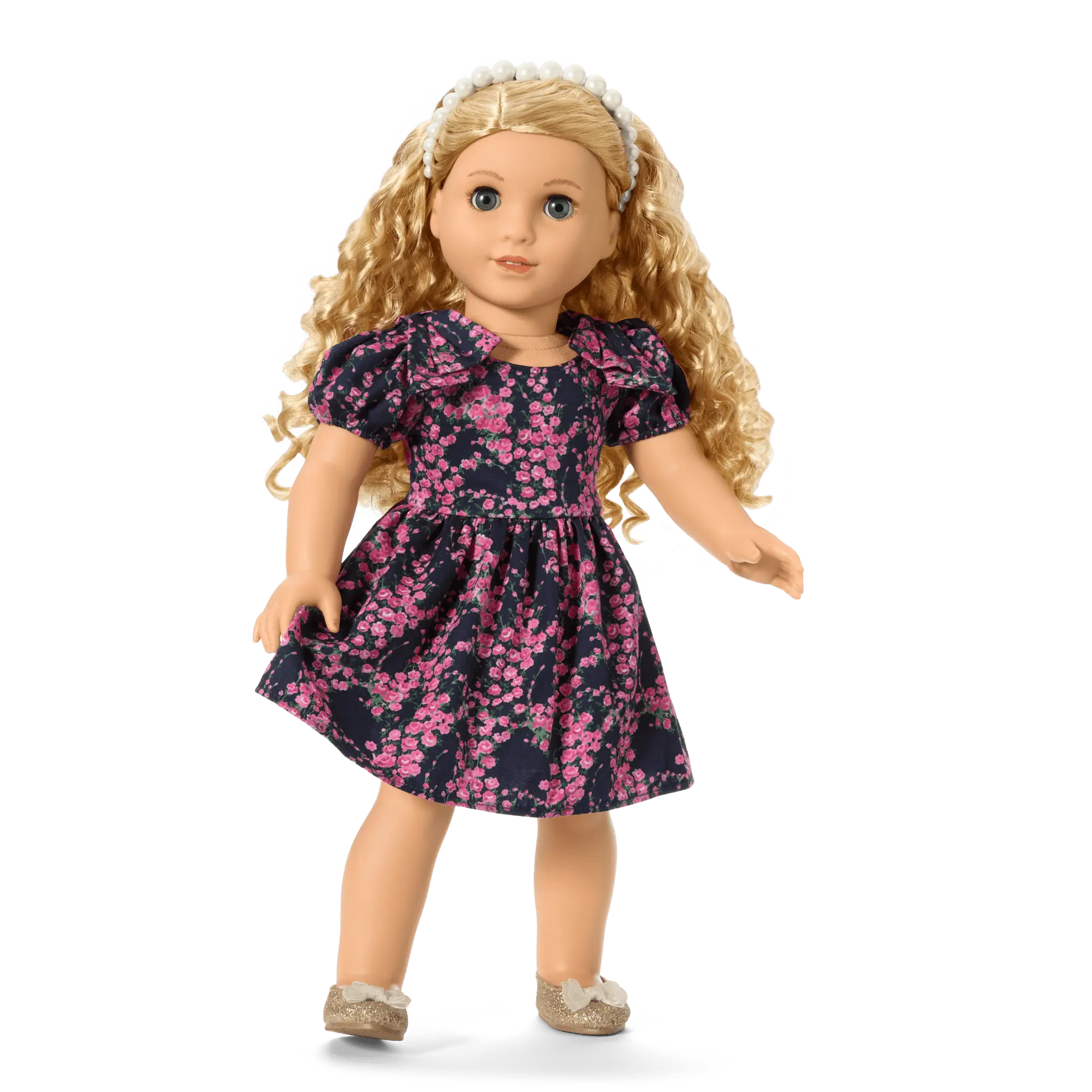 American Girl X Janie And Jack Glitter & Bows Shoes For 18-Inch Dolls - Image 3