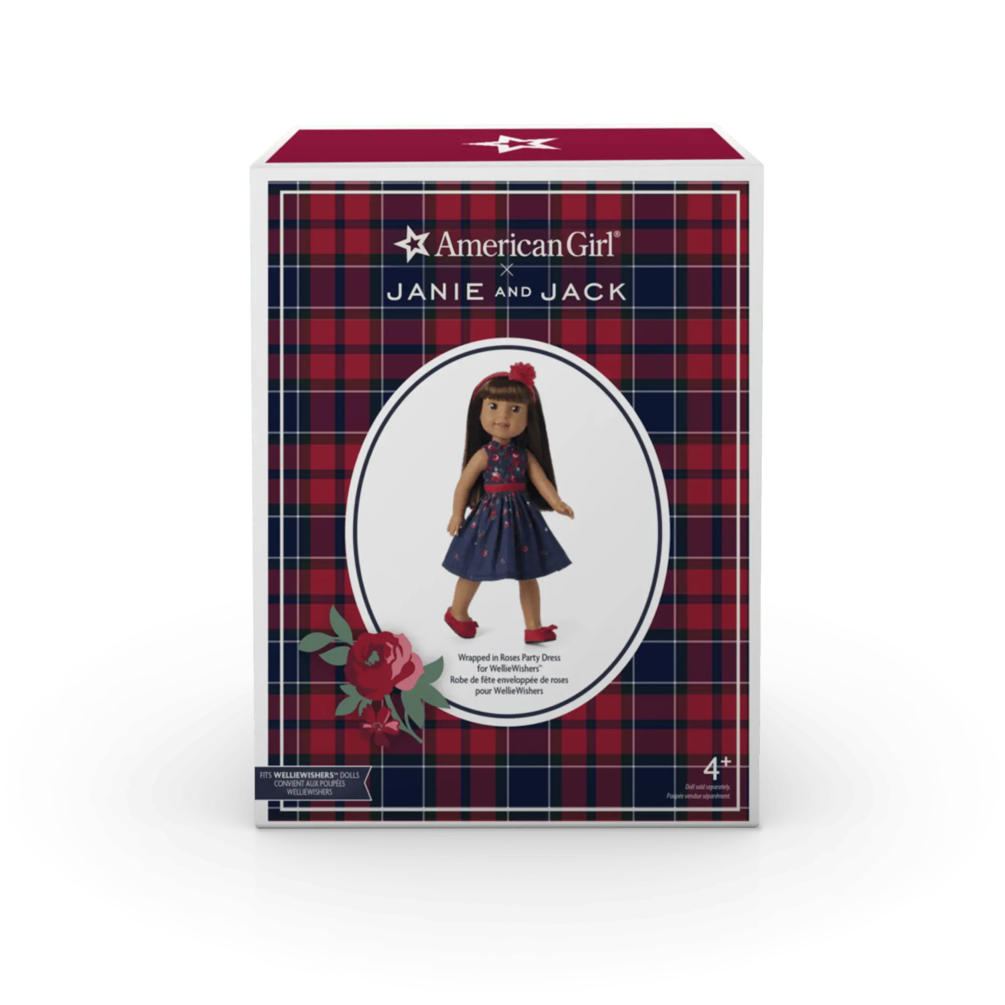 American Girl X Janie And Jack Wrapped In Roses Party Dress For Welliewishers Dolls - Image 14