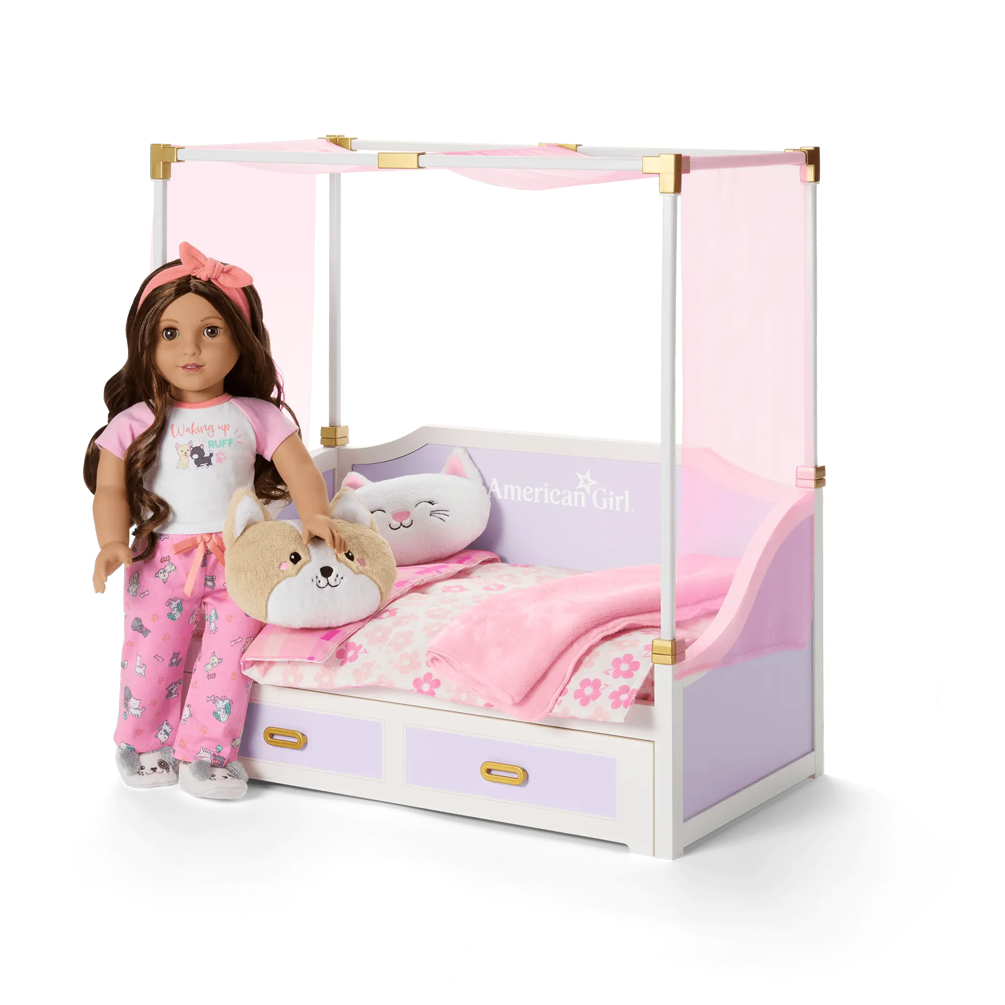All Set For Sleepovers Canopy Bed For 18-Inch Dolls - Image 3