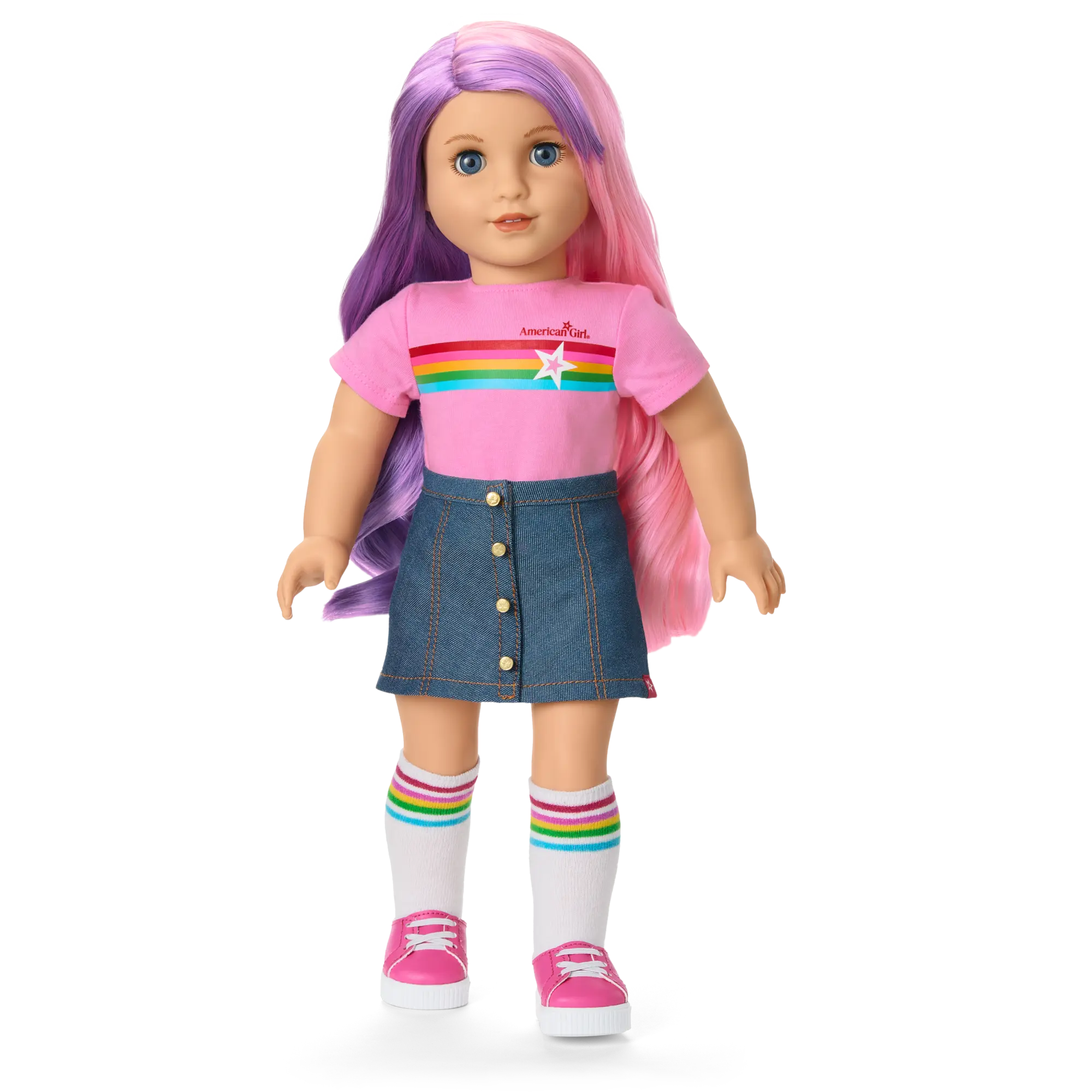 Truly Me 18-Inch Doll #116 With Wavy Purple-And-Pink Hair - Image 11