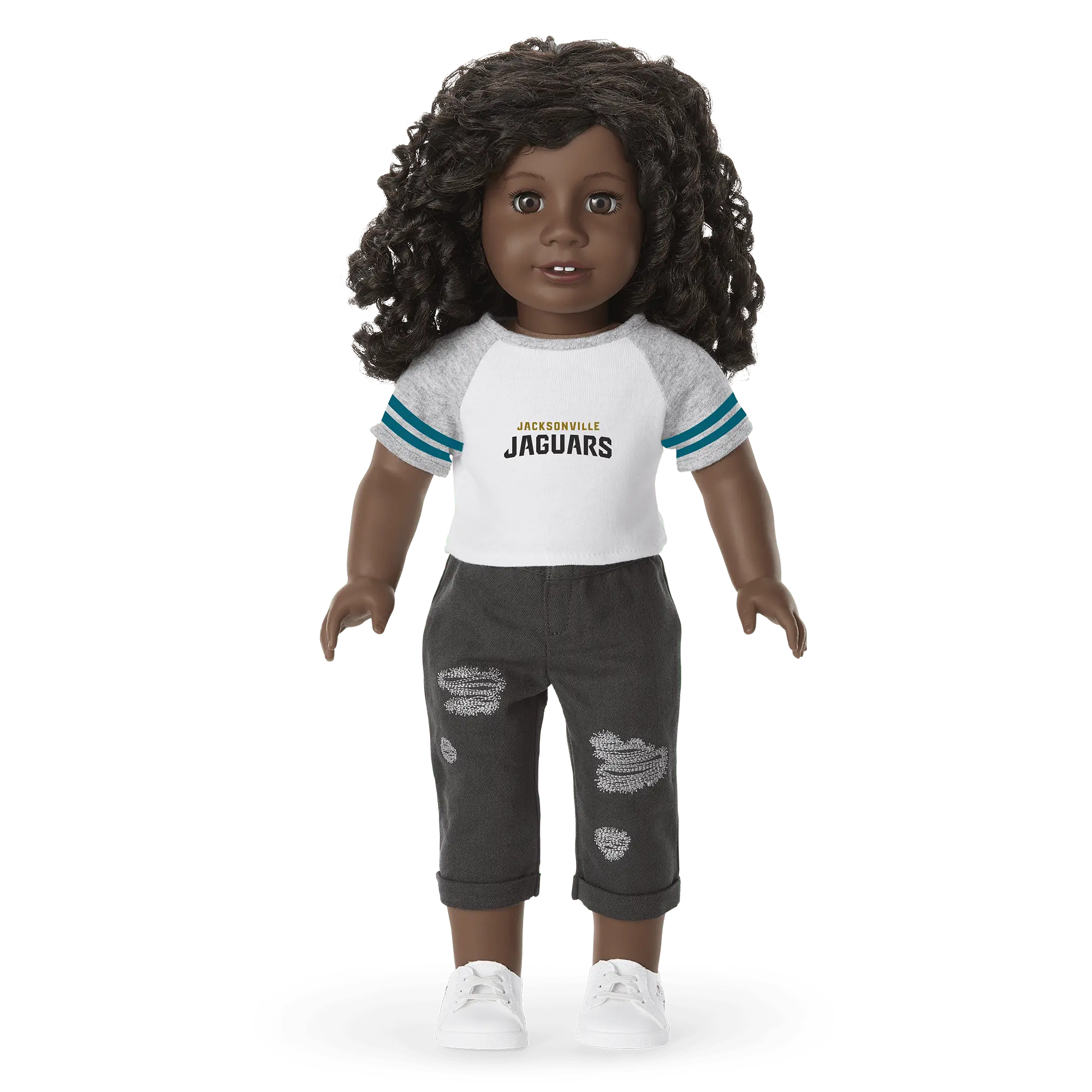 American Girl X Nfl Jacksonville Jaguars Fan Tee For 18-Inch Dolls - Image 2