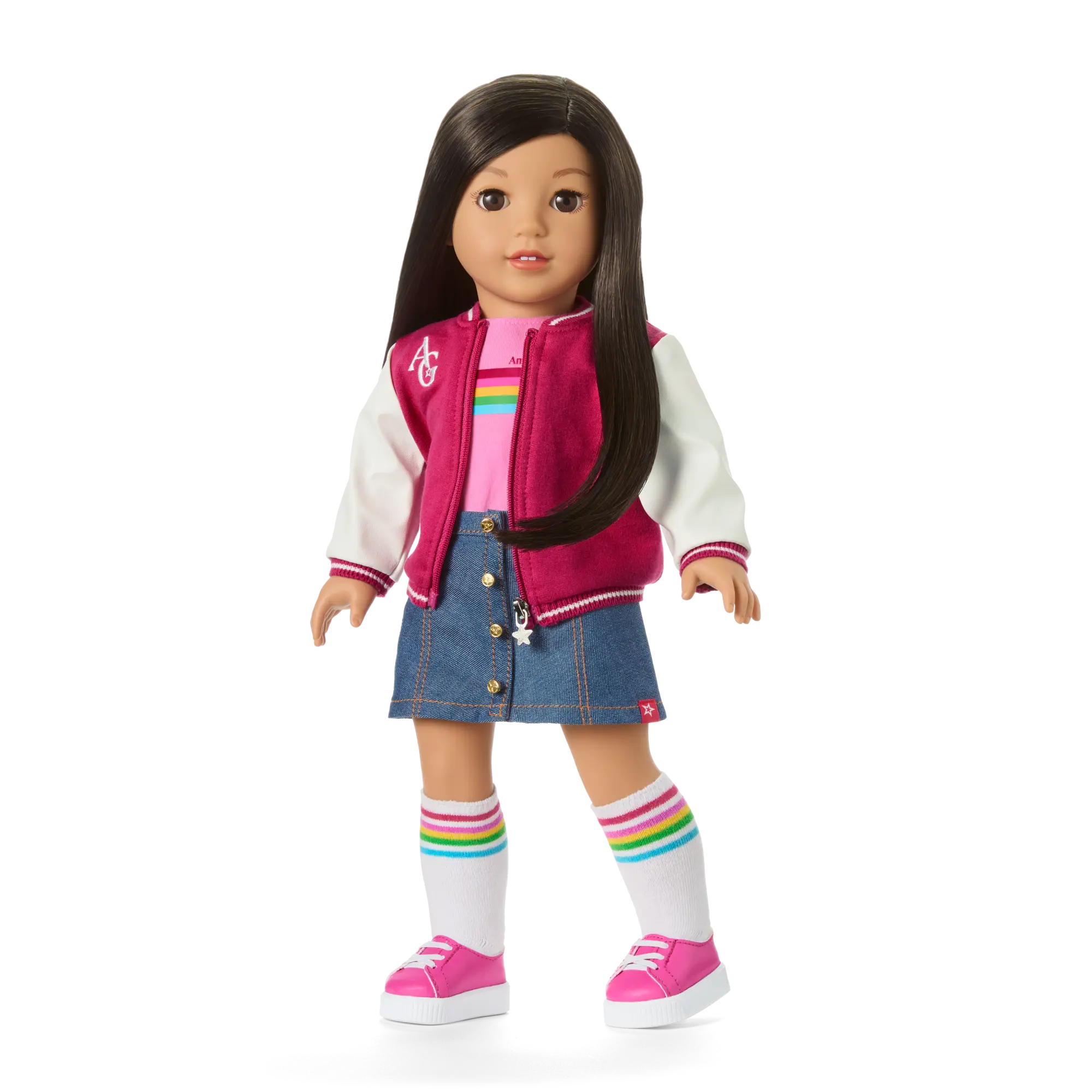 Truly Me 18-Inch Doll #124 With Straight Black-Brown Hair - Image 12