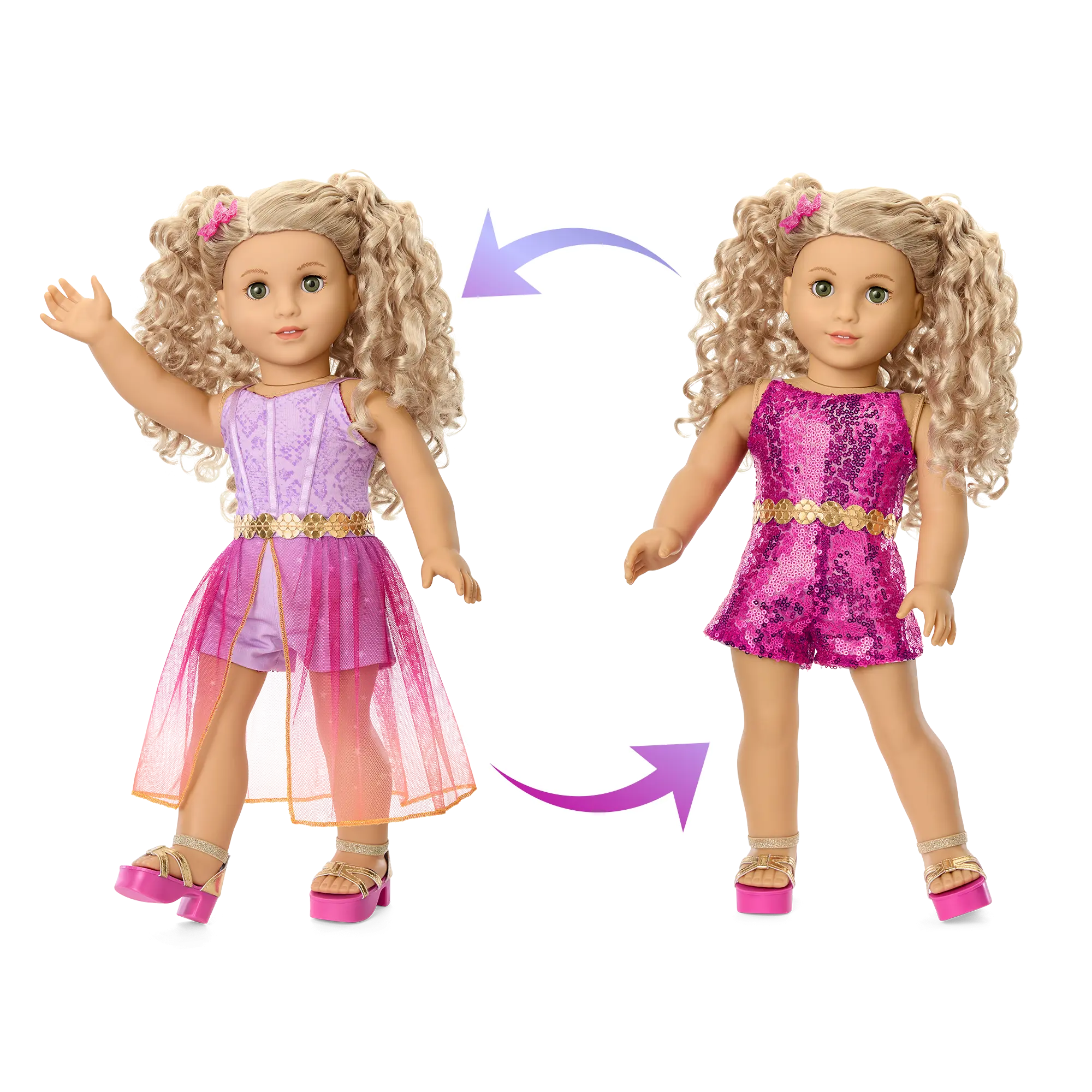 Glam Sparkly Concert Outfit For 18-Inch Dolls - Image 3