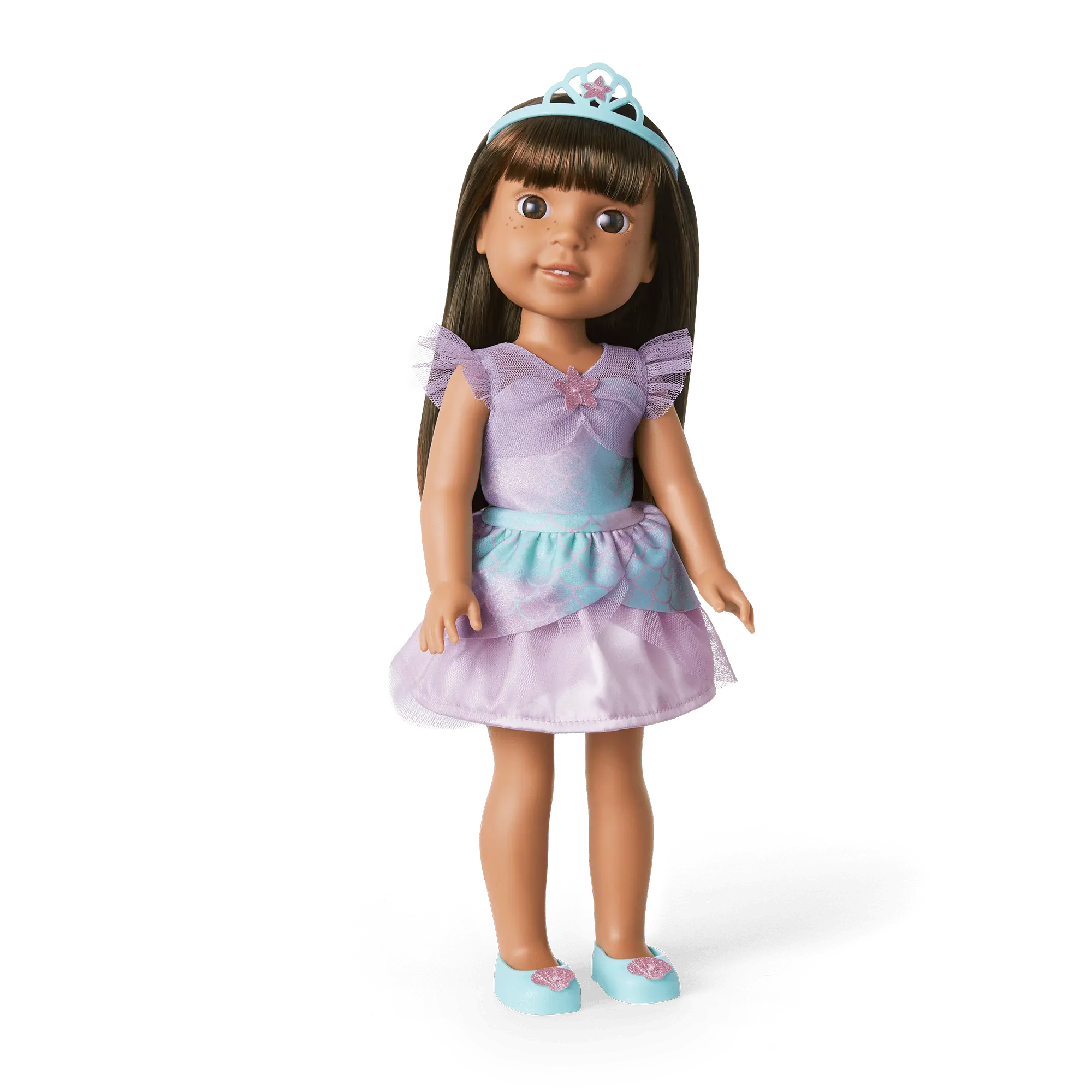 2-In-1 Sparkly Mermaid Outfit For Welliewishers Dolls - Image 4