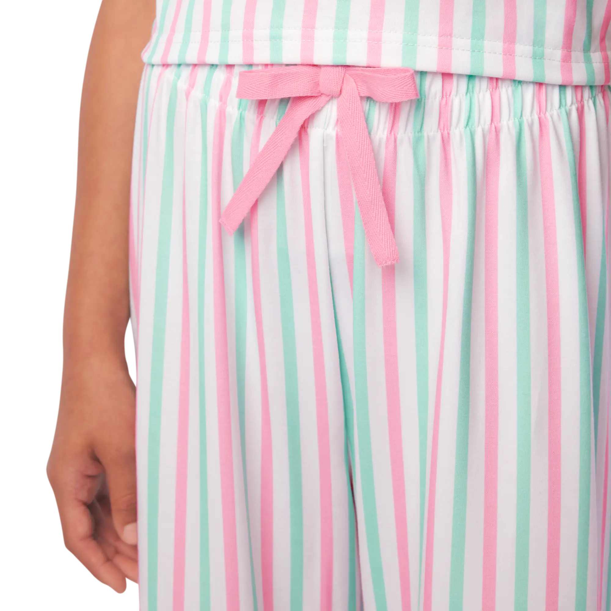 Raquel's Coastal Stripes Pajamas For Girls & 18-Inch Dolls - Image 6