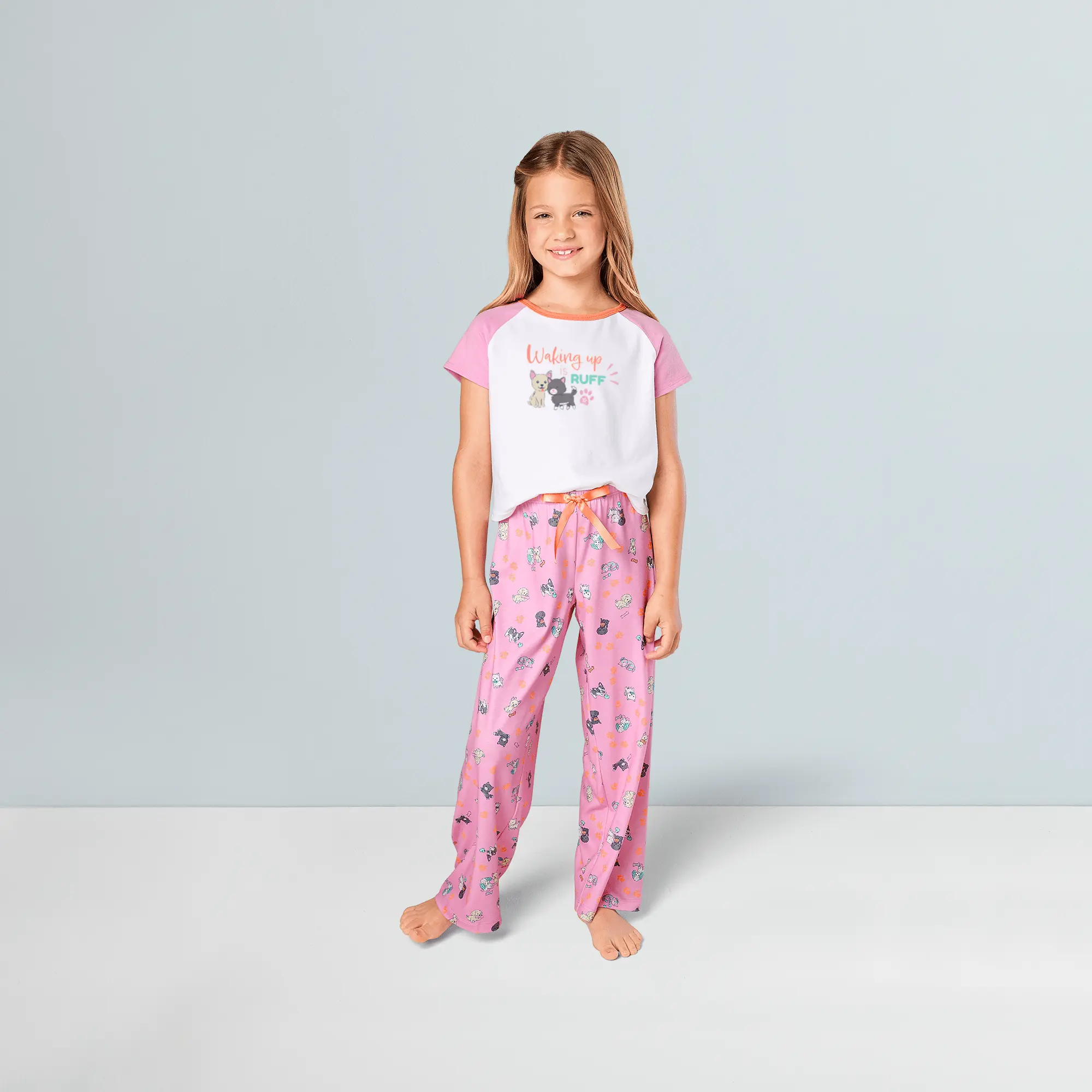 Waking Up Is Ruff Pjs For Girls & 18-Inch Dolls - Image 4