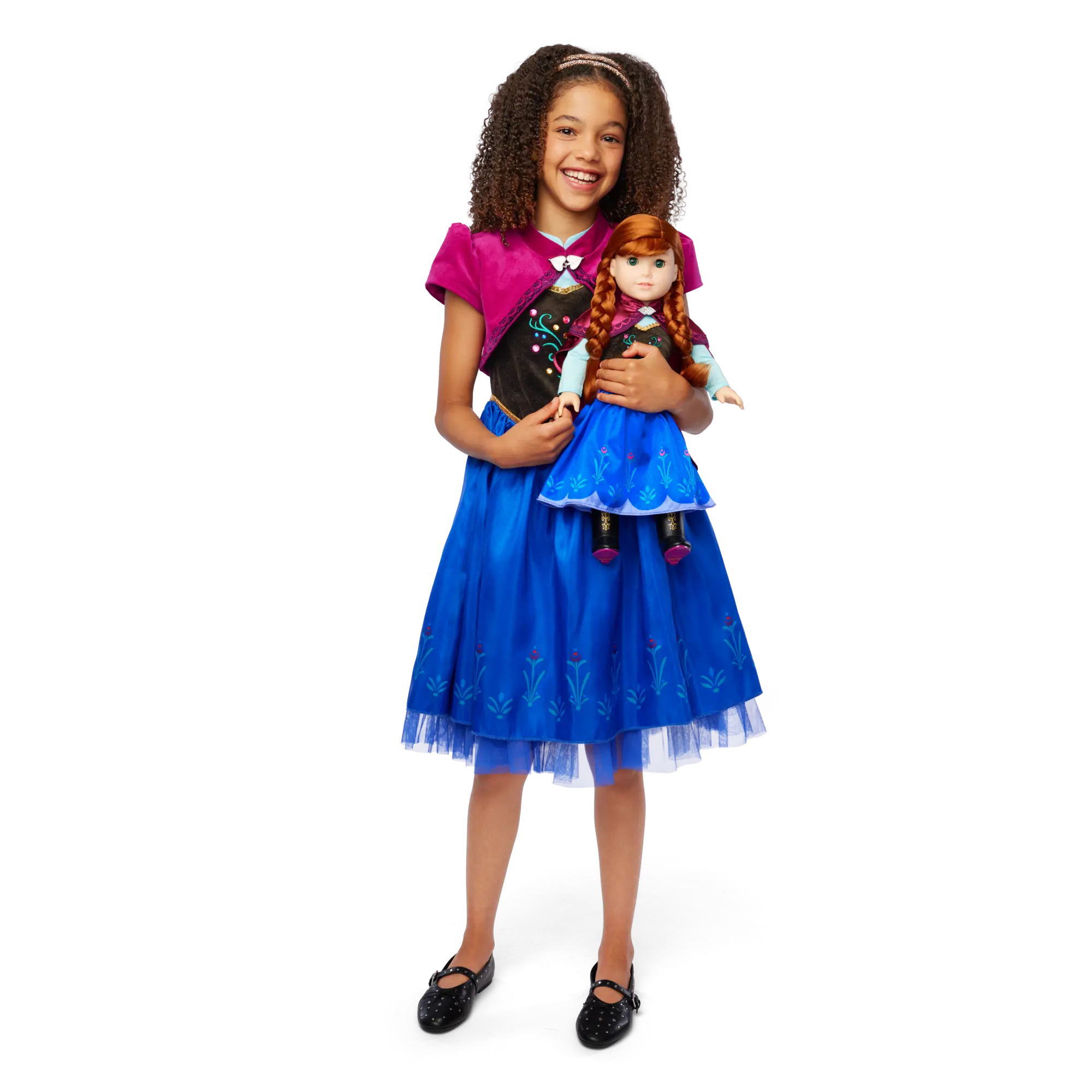 Disney Frozen Anna Doll & Matching Dress For Girls By American Girl