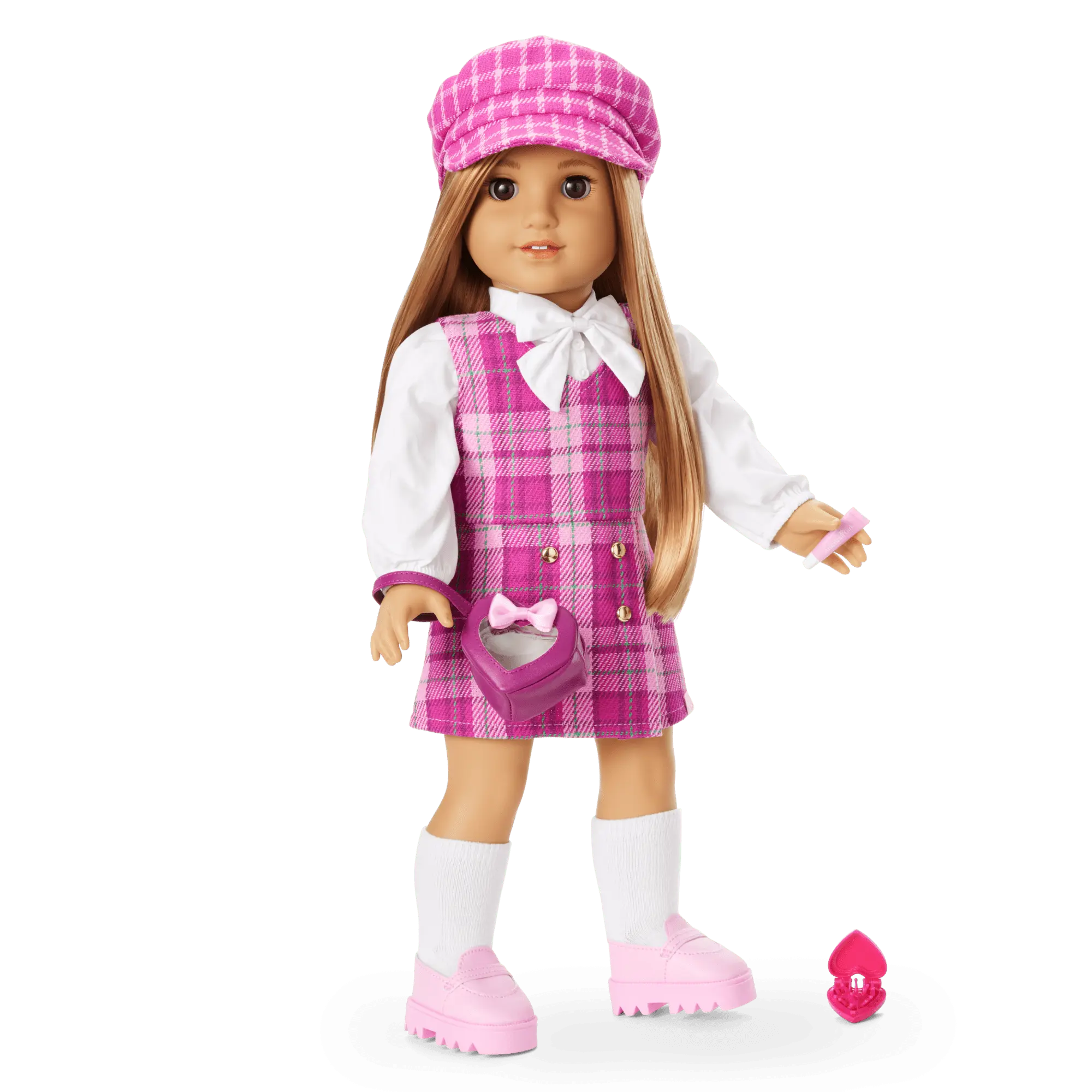 Pink & Preppy Outfit & We Heart Fashion Accessories For 18-Inch Dolls - Image 2