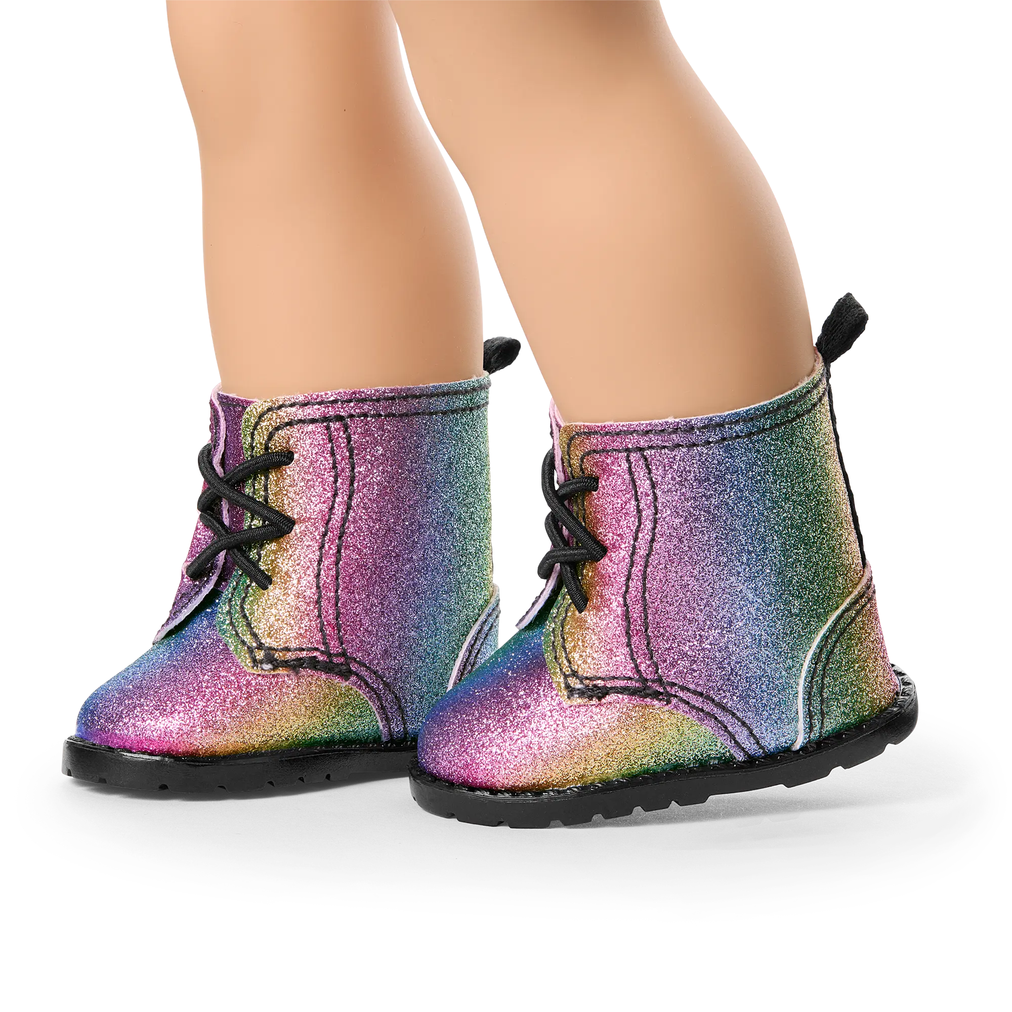Glittery Rainbow Boots For 18-Inch Dolls - Image 2