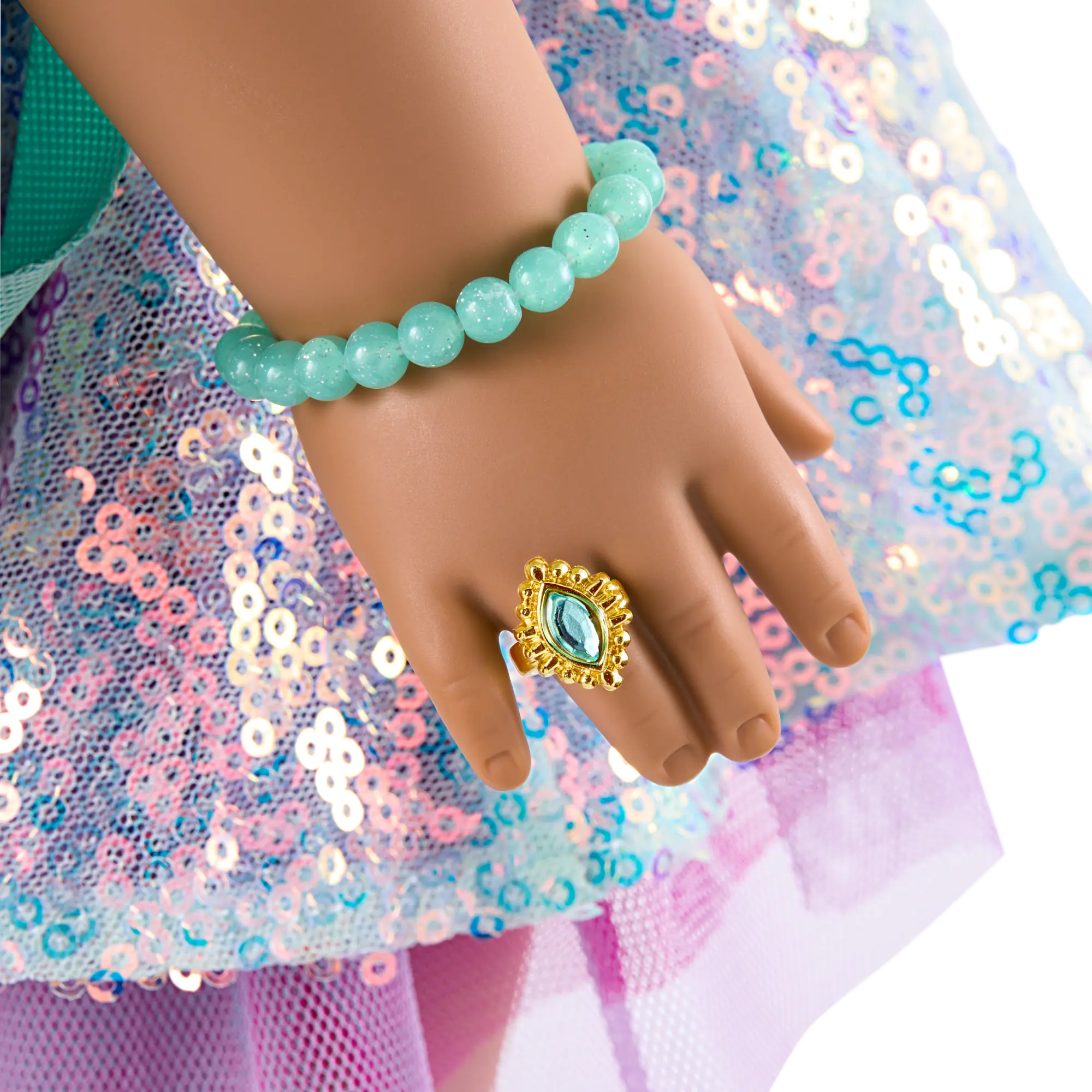 Glam Shimmering Ocean Outfit & Shimmering Sea Turtle Backpack & Accessory Set Bundle - Image 17