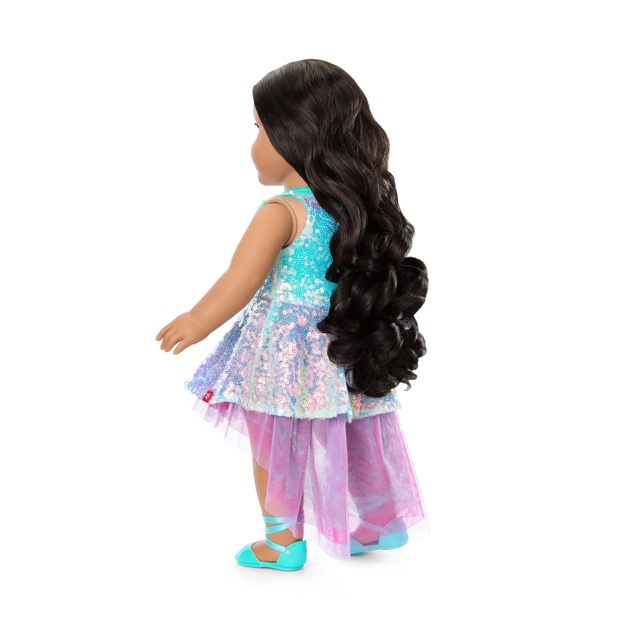 Glam Shimmering Ocean Outfit & Shimmering Sea Turtle Backpack & Accessory Set Bundle - Image 7