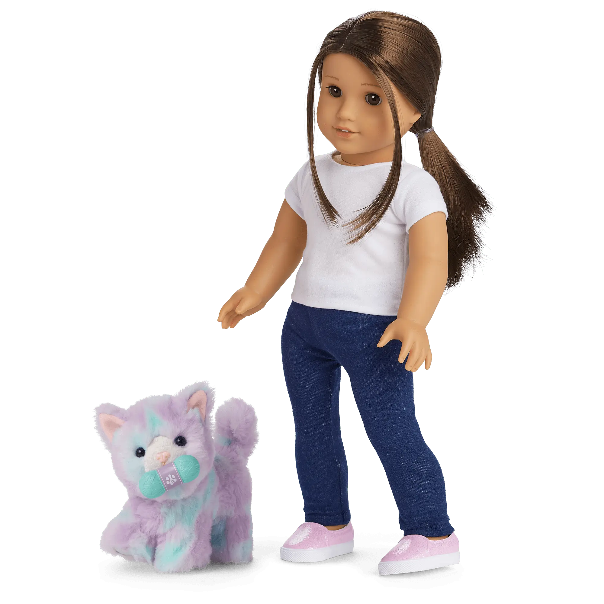 Purrpley Pink Kitty Cat For 18-Inch Dolls - Image 4