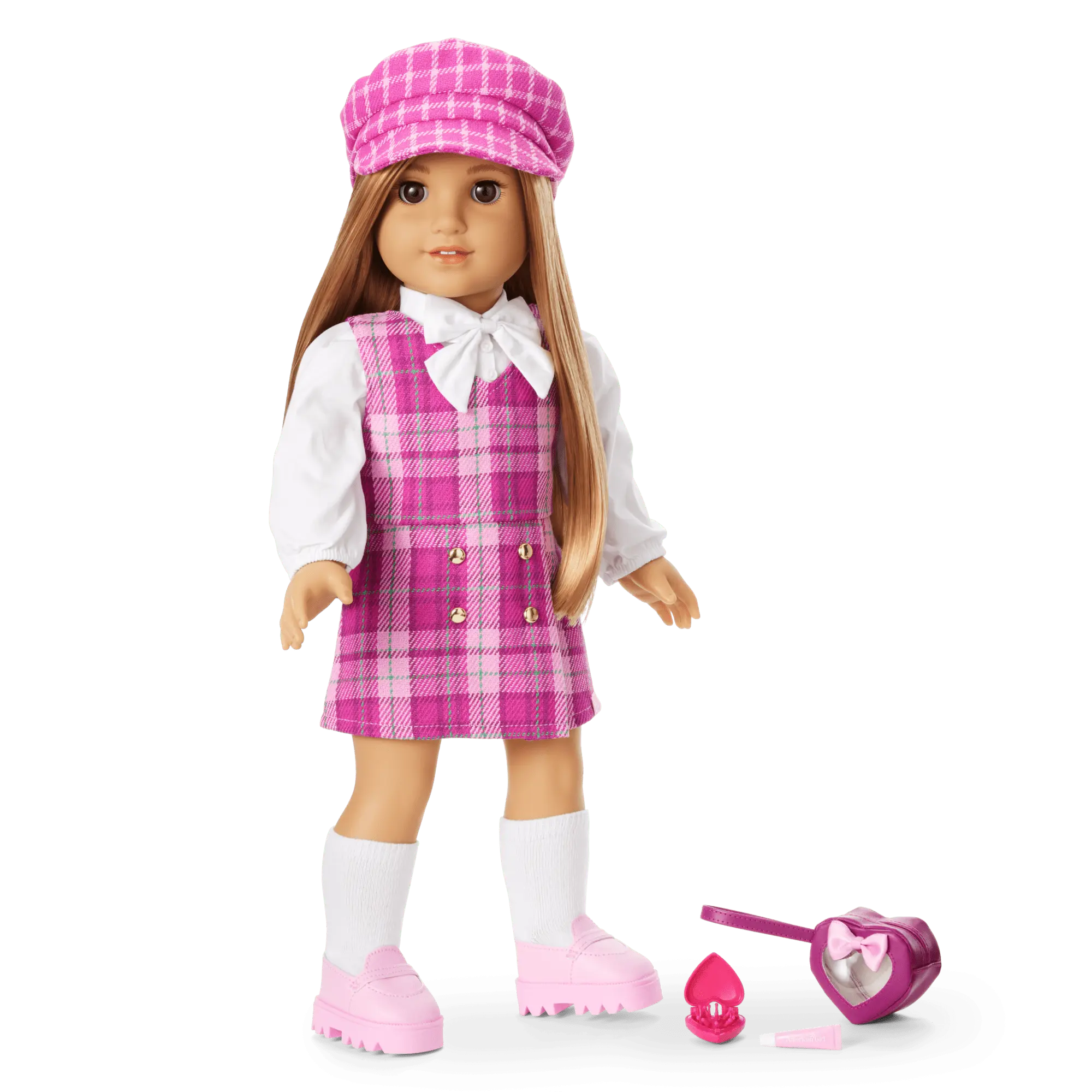 Pink & Preppy Outfit & We Heart Fashion Accessories For 18-Inch Dolls - Image 16