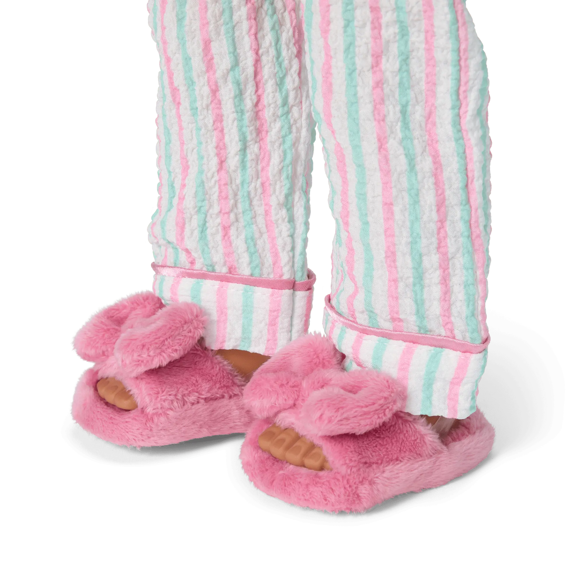 Raquel's Coastal Stripes Pajamas For Girls & 18-Inch Dolls - Image 12