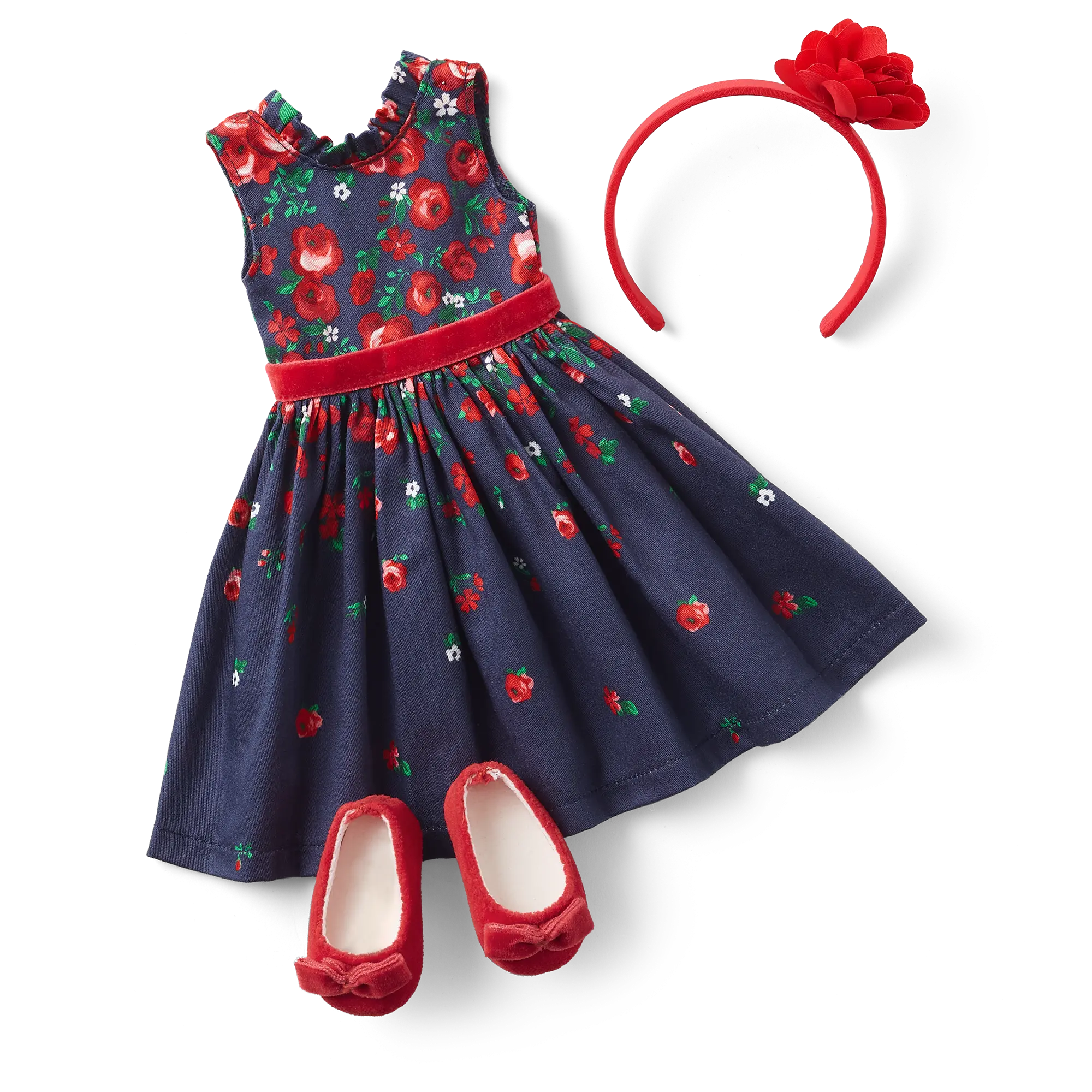 American Girl X Janie And Jack Wrapped In Roses Party Dress For Welliewishers Dolls - Image 8