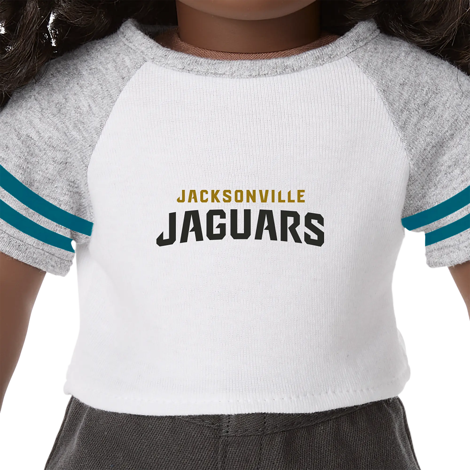 American Girl X Nfl Jacksonville Jaguars Fan Tee For 18-Inch Dolls - Image 3