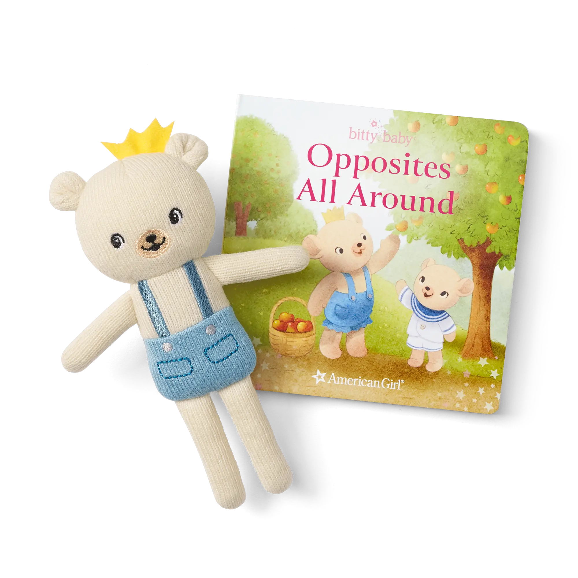 Bitty Baby Doll #2 In Soft Blue + Bear Friend & Board Book - Image 3